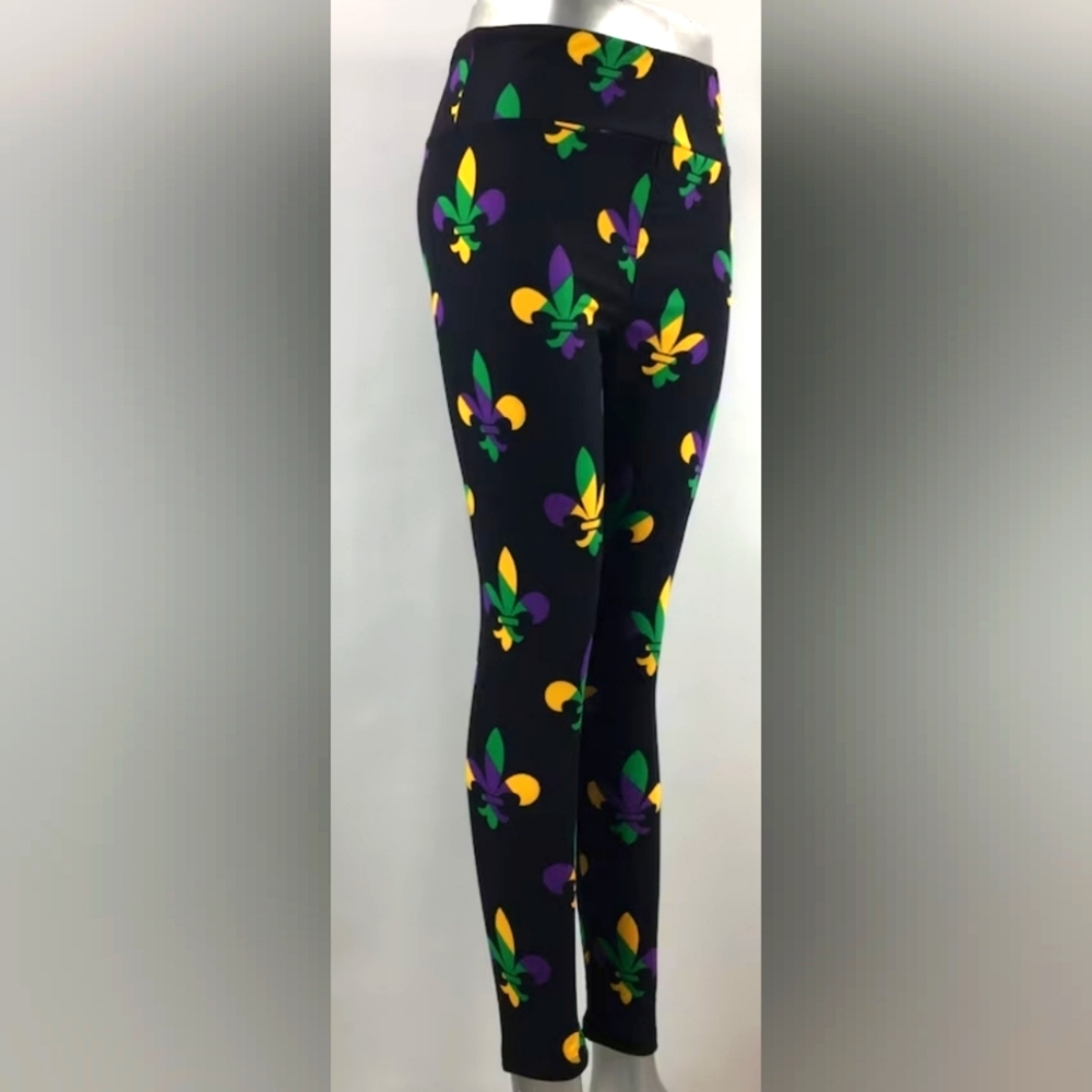 Mardi Gras Leggings